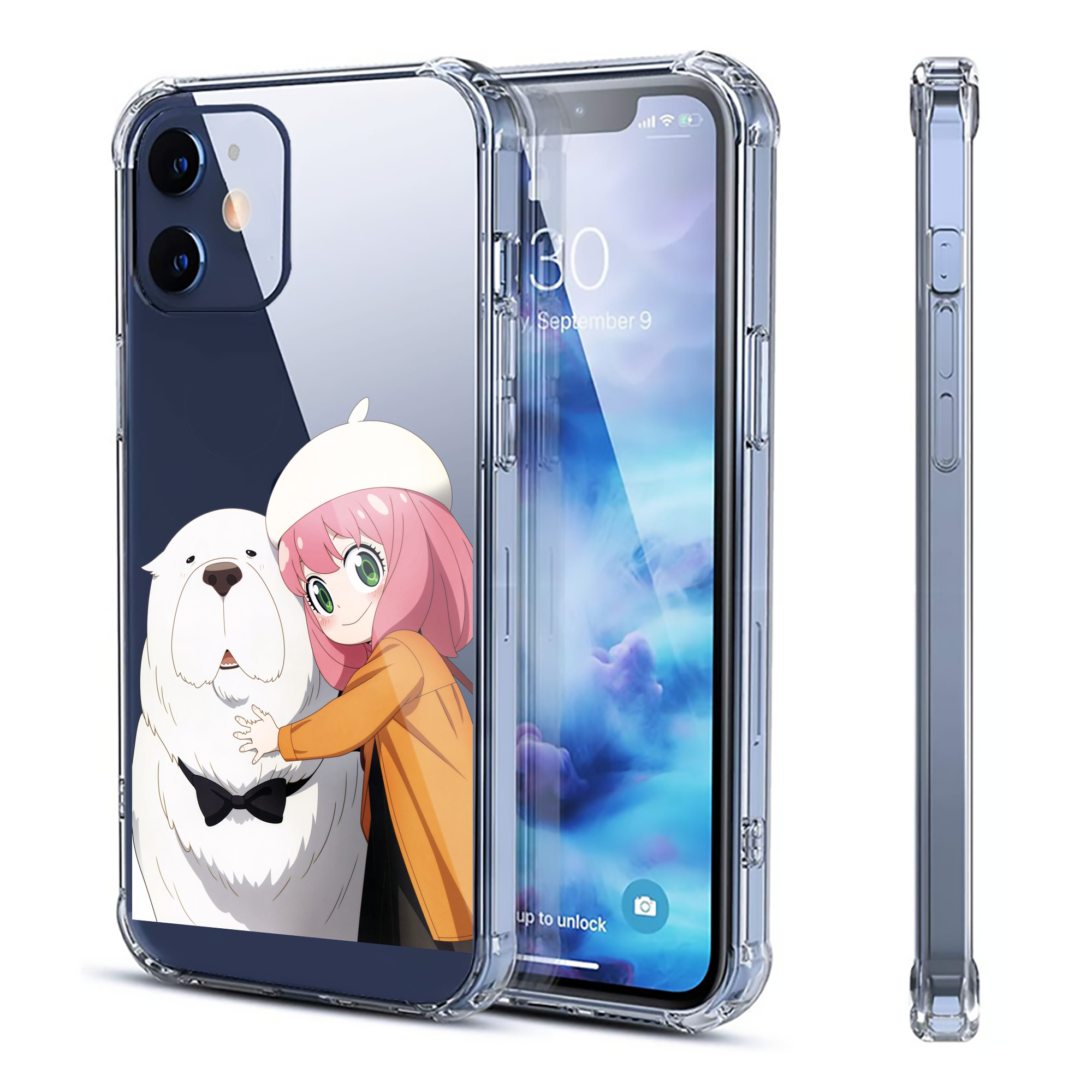 （画像用） SPY×FAMILY间谍家家酒 【iPhone 12シリーズ対応】透明スマホケース（クリアソフトケース）